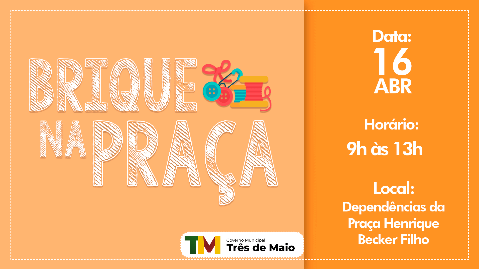 MAIS UMA EDIÇÃO DO BRIQUE NA PRAÇA DE PÁSCOA OCORRE SÁBADO